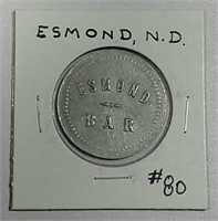 Esmond Bar  Esmond, N.D.  token