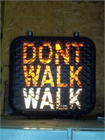 Working WALK / DONT WALK Sign 19 x 19