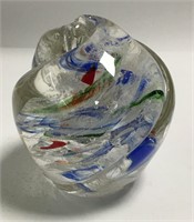 Art Glass Paper Weight, Signed