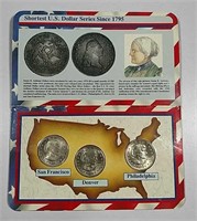 1979- P D S  Susan B. Anthony Dollar set