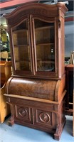 Victorian Walnut Cylinder Desk