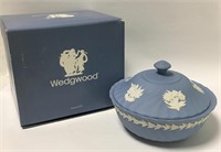 Wedgwood Fluted Jasper Powder Box