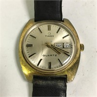 Timex Quartz Watch With Stainless Steel Back