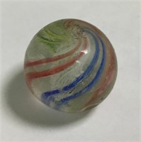 Blue, Red And Green Glass Marble