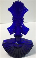 Cobalt Art Glass Perfume Bottle