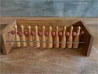 1920's Wood Pins Tabletop Skill Game