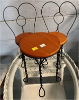 Miniature Wrought Iron Table And 2 Chairs