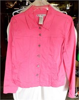 A.M.I. Pink Jeans Jacket Size M