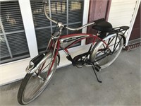 RED SCHWINN CUSTOM DELUXE BIKE