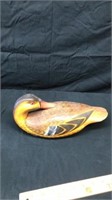 Vintage 12” wooden duck
