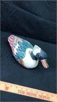 Vintage 12” wooden duck