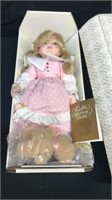 Franklin heirloom porcelain doll goldilocks