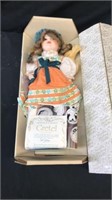 Franklin heirloom porcelain doll Gretel