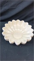 10” floral ceramic bowl has crack made in USA has