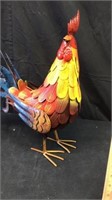 19” metal rooster