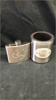 Flask with coozie