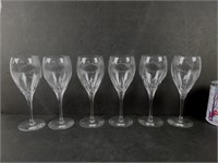 Coupes à vin en cristal Christofle -