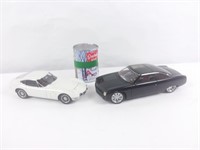 2 voitures miniatures dont Auto Art 1/18 Toyota
