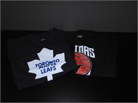 2 New Toronto Raptors & Maple Leafs T Shirts
