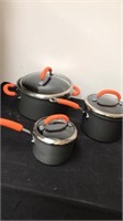 Rachael ray pots and pans with lids