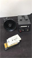 Cassette player with speaker