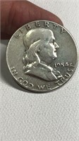 1954P Silver Ben Franklin Half Dollar
