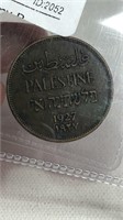 1927 Palestine 2 MILS Coin