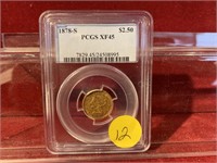 1878-S PCGS XF45 $2.50 GOLD PIECE