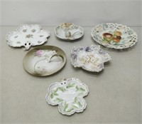 6 decorative serving plates