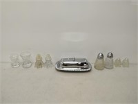 salt and pepper shakers, serving dish, etc.