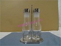 LOT,7 SETS NEW(14PCS) GLASS OIL & VIN. HOLDER SETS