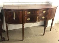 Henkel-Harris Two Drawer Sideboard with Brass