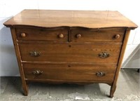 Antique Oak Four Drawer Dresser