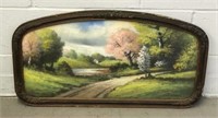 Landscape Painting Signed by Gundorson in Wood