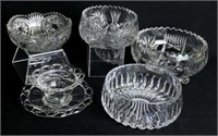 Crystal and Glass Bowls & Bowl with Underplate