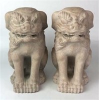 Pair of Austin Prod. Inc. Foo Dog Statues