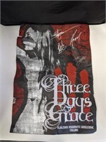 Autographed Three Days Grace Poster