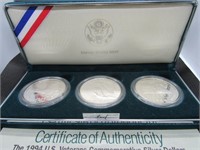 1994 U.S. Veterans Commemorative Silver Dollars