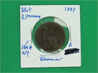 1887 Britain 1/2 Penny