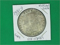 1881-O Morgan Dollar, Silver, New Orleans