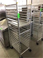 WIN-HOLT SHEET PAN RACK - 20 SHELVES, W/ (3) PANS,