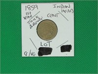 1859 Indian Head Cent, G/VG
