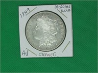 1889 Morgan Dollar, AV Cleaned