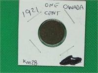 1921 Canada One Cent, KM28