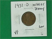 1932-D Wheat Penny, VF