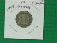 1908 German 10 Pfennig