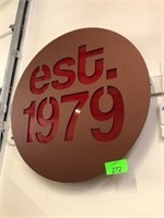 34" WALL SIGN "EST. 1979"