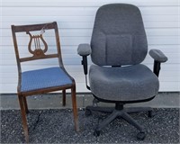 Office Chair (missing wheel) Side Chair (damaged)
