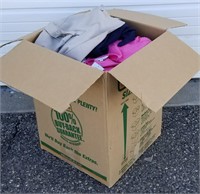 Large Uhaul Moving Box Of New & Used Clothes