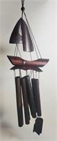 23" X 6" HOUSE PLUS BAMBOO WIND CHIME